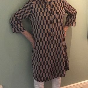 Odell Shirt Dress. Polyester. L. Fits 10-12